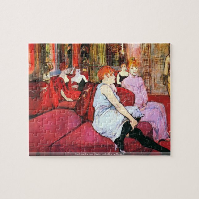 Toulouse-Lautrec - Salon in the Rue de Moulins puz Jigsaw Puzzle (Horizontal)