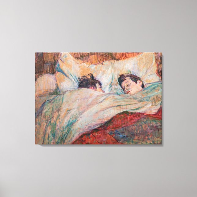 Toulouse-Lautrec - The Bed Canvas Print (Front)