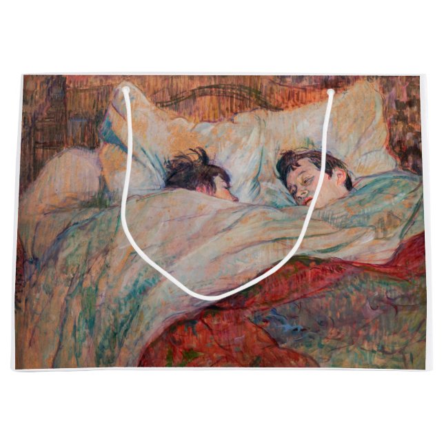 Toulouse-Lautrec - The Bed Large Gift Bag (Front)