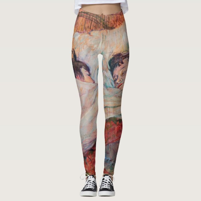 Toulouse-Lautrec - The Bed Leggings (Front)
