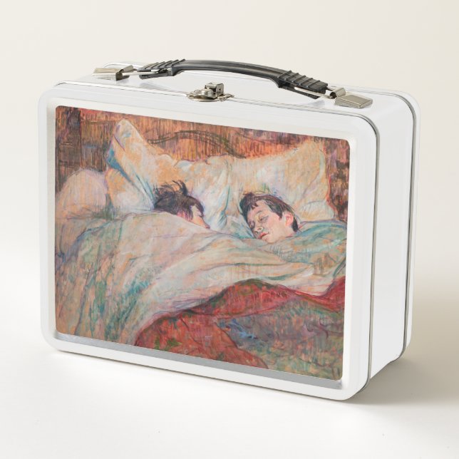 Toulouse-Lautrec - The Bed Metal Lunch Box (Front)