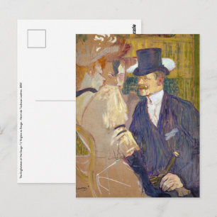 Toulouse-Lautrec - The Englishman at the Rouge Postcard