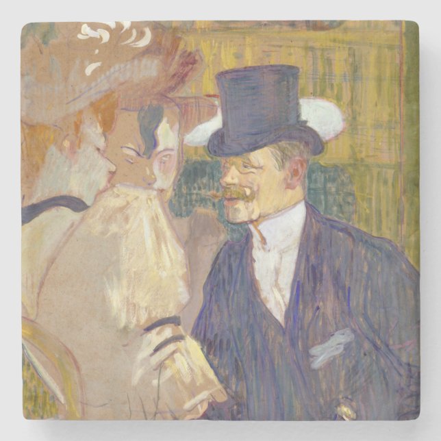 Toulouse-Lautrec - The Englishman at the Rouge Stone Coaster (Front)