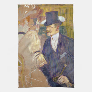 Toulouse-Lautrec - The Englishman at the Rouge Tea Towel