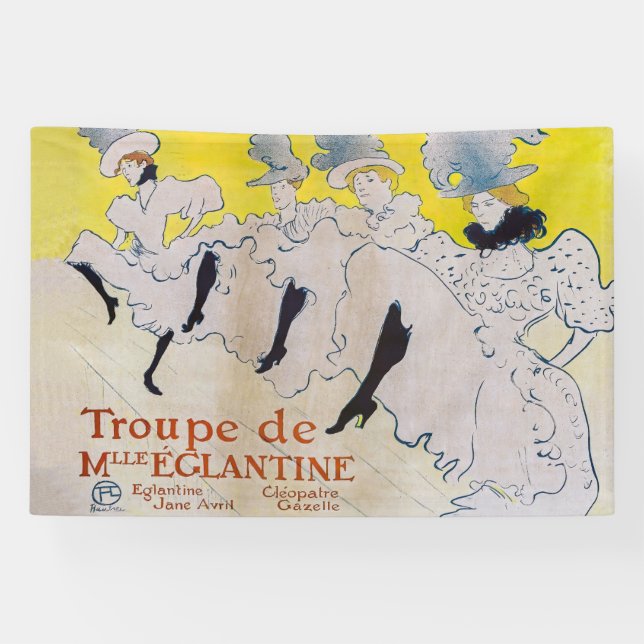 Toulouse-Lautrec - Troupe de Mlle Eglantine Banner (Horizontal)