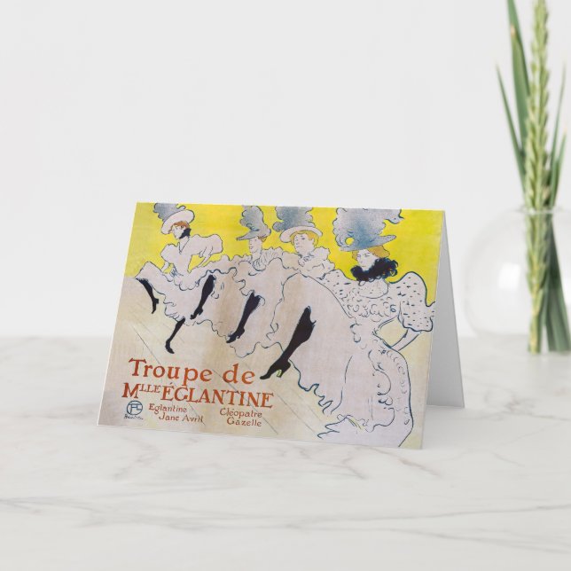 Toulouse-Lautrec - Troupe de Mlle Eglantine Card (Front)