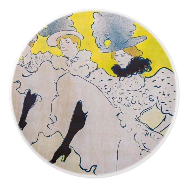 Toulouse-Lautrec - Troupe de Mlle Eglantine Ceramic Knob (Front)