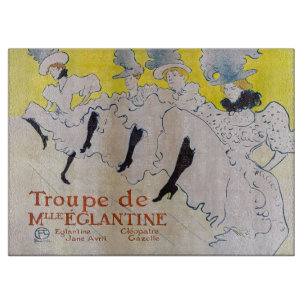 Toulouse-Lautrec - Troupe de Mlle Eglantine Cutting Board