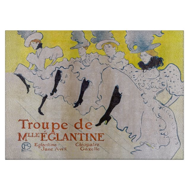 Toulouse-Lautrec - Troupe de Mlle Eglantine Cutting Board (Front)
