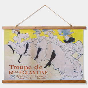 Toulouse-Lautrec - Troupe de Mlle Eglantine Hanging Tapestry