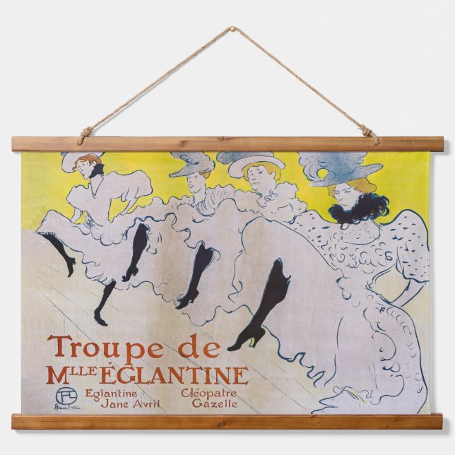 Toulouse-Lautrec - Troupe de Mlle Eglantine Hanging Tapestry (Front)