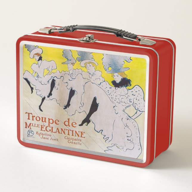 Toulouse-Lautrec - Troupe de Mlle Eglantine Metal Lunch Box (Front)
