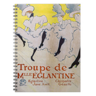Toulouse-Lautrec - Troupe de Mlle Eglantine Notebook