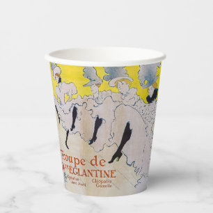 Toulouse-Lautrec - Troupe de Mlle Eglantine Paper Cups