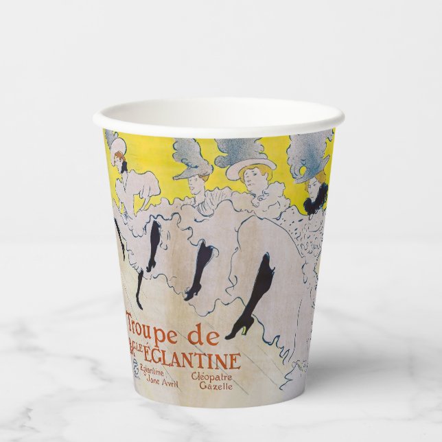 Toulouse-Lautrec - Troupe de Mlle Eglantine Paper Cups (Front)