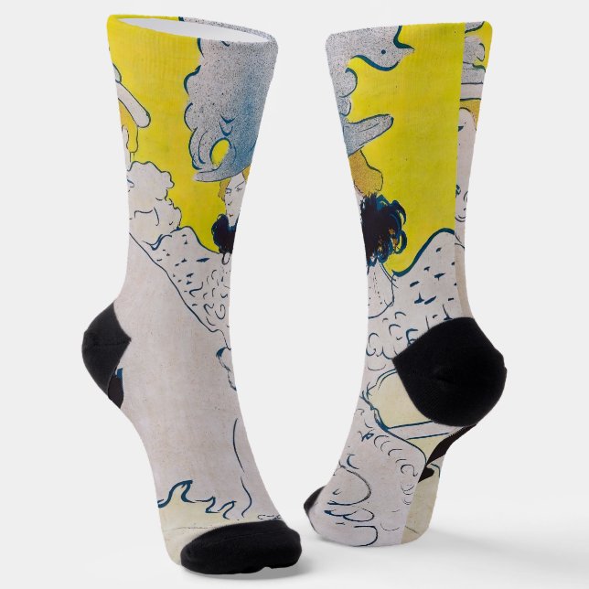 Toulouse-Lautrec - Troupe de Mlle Eglantine Socks (Angled)