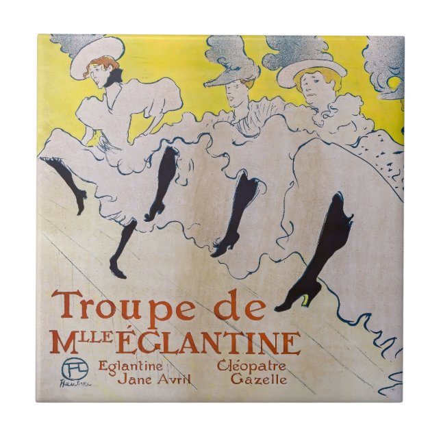 Toulouse-Lautrec - Troupe de Mlle Eglantine Tile (Front)