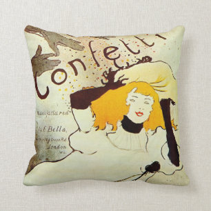 Toulouse-Lautrec Vintage Fine Art Throw Pillow