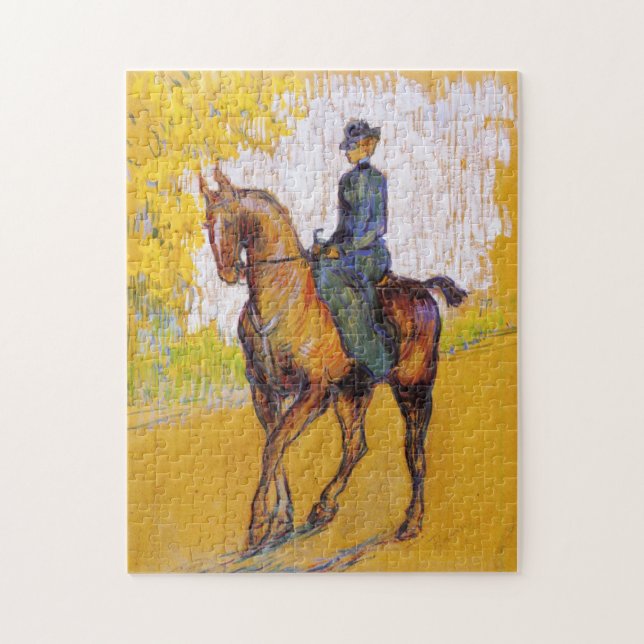 Toulouse-Lautrec Woman on Horse Puzzle (Vertical)