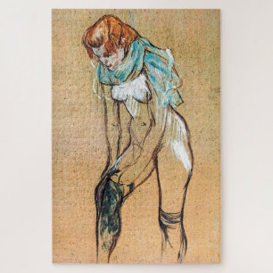 Toulouse-Lautrec - Woman Pulling Up her Stockings Jigsaw Puzzle