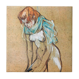 Toulouse-Lautrec - Woman Pulling Up her Stockings Tile