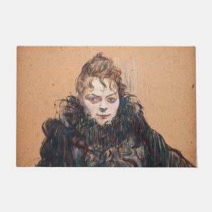 Toulouse-Lautrec - Woman with a Black Boa Doormat