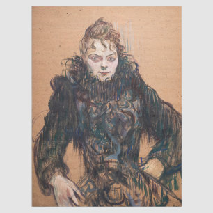 Toulouse-Lautrec - Woman with a Black Boa Tissue Paper
