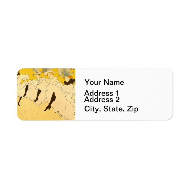 Toulouse Lautrec Yellow Dancing Girl Poster (Front)