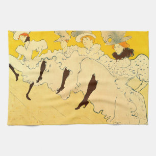 Toulouse Lautrec Yellow Dancing Girl Poster Tea Towel