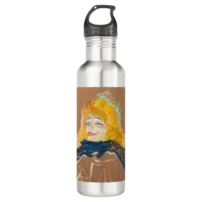 Toulouse-Lautrec - Yvette Guilbert Singing 710 Ml Water Bottle (Front)