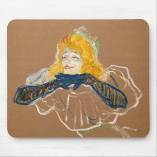 Toulouse-Lautrec - Yvette Guilbert Singing Mouse Mat
