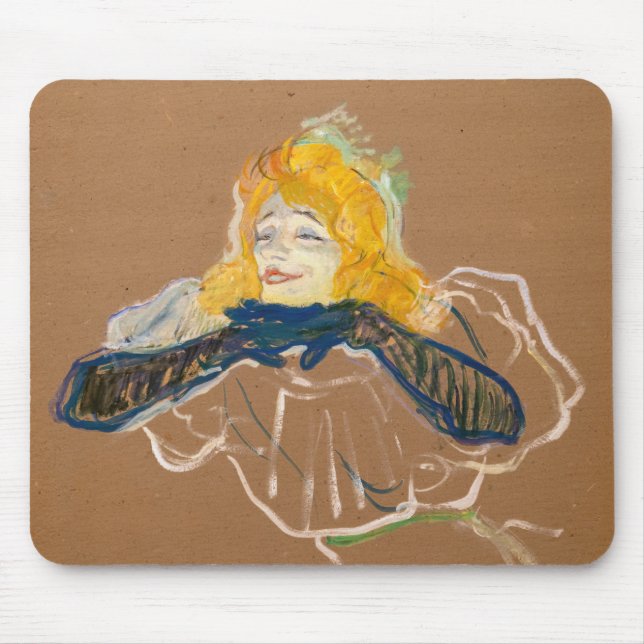 Toulouse-Lautrec - Yvette Guilbert Singing Mouse Mat (Front)