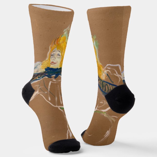 Toulouse-Lautrec - Yvette Guilbert Singing Socks (Angled)