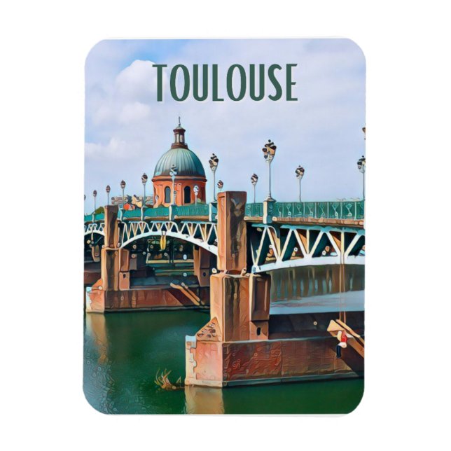Toulouse Photo Vintage  Magnet (Vertical)