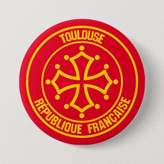 Toulouse Round Emblem 7.5 Cm Round Badge (Front)