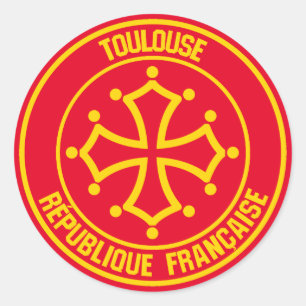 Toulouse Round Emblem Classic Round Sticker