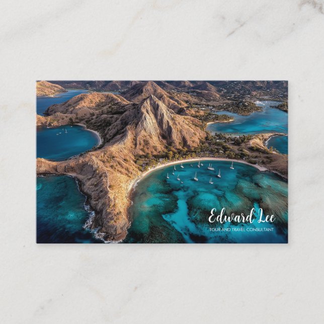 Tour and Travel exquisite  photo location  Business Card (Front)