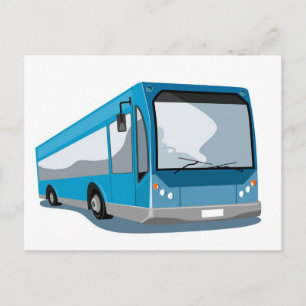 tour bus coach transport postcard
