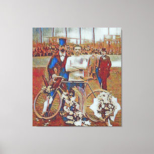 Tour De France 1903 Winner Maurice Garin Digital Canvas Print