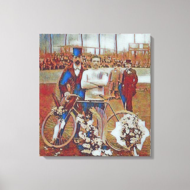 Tour De France 1903 Winner Maurice Garin Digital Canvas Print (Front)