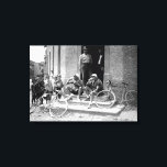Tour de France 1921 After The Stage Beer Time  Canvas Print<br><div class="desc">Tour de France 1921 After The Stage Beer Time Canvas Print 

Henri Colle and Charles Parel drinking a beer in a tavern in Dalstein in 1921 after they completed their latest stage circuit.</div>