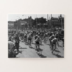Tour de France 1962 Stage 1 Mass Start at Nancy Fr Jigsaw Puzzle