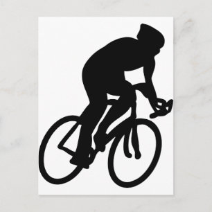 tour de france cyclist postcard
