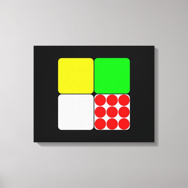 Tour de France Jerseys 3 Black Canvas Print (Front)