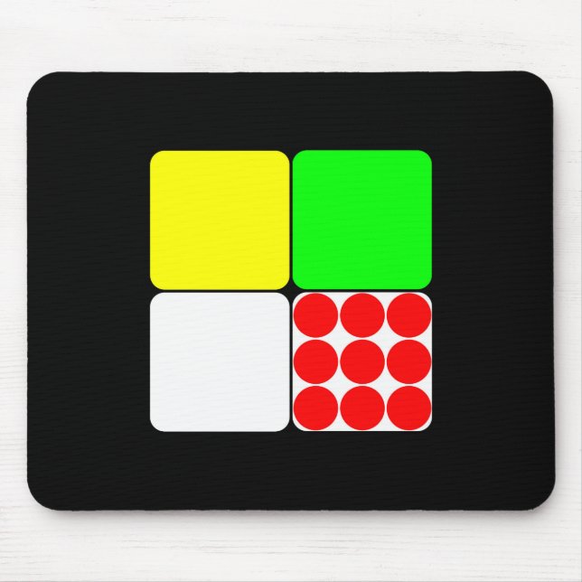 Tour de France Jerseys 3 Black Mouse Mat (Front)