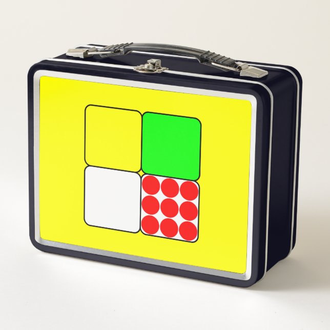 Tour de France Jerseys 3 Yellow Metal Lunch Box (Front)