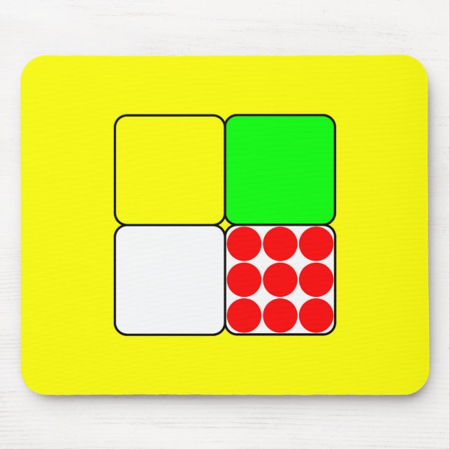 Tour de France Jerseys 3 Yellow Mouse Mat (Front)