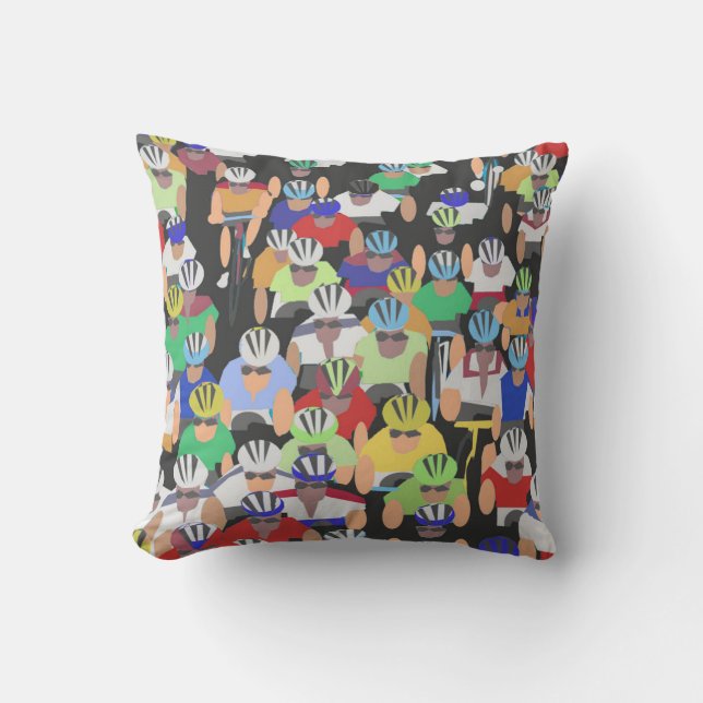 Tour de France throw pillow (Front)