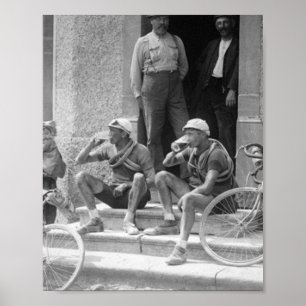 Tour De France - Vintage Taking A Break Poster