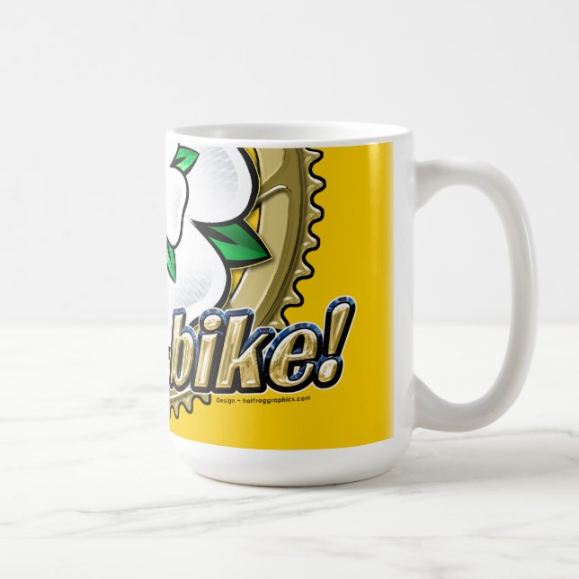 Tour de Yorkshire 2018 ‘On yer Bike’ coffee mug (Right)